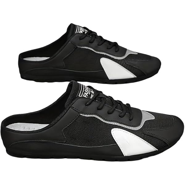 Amazon.com | Backless Tennis Shoes for Men Wide Mule Sneakers Slip